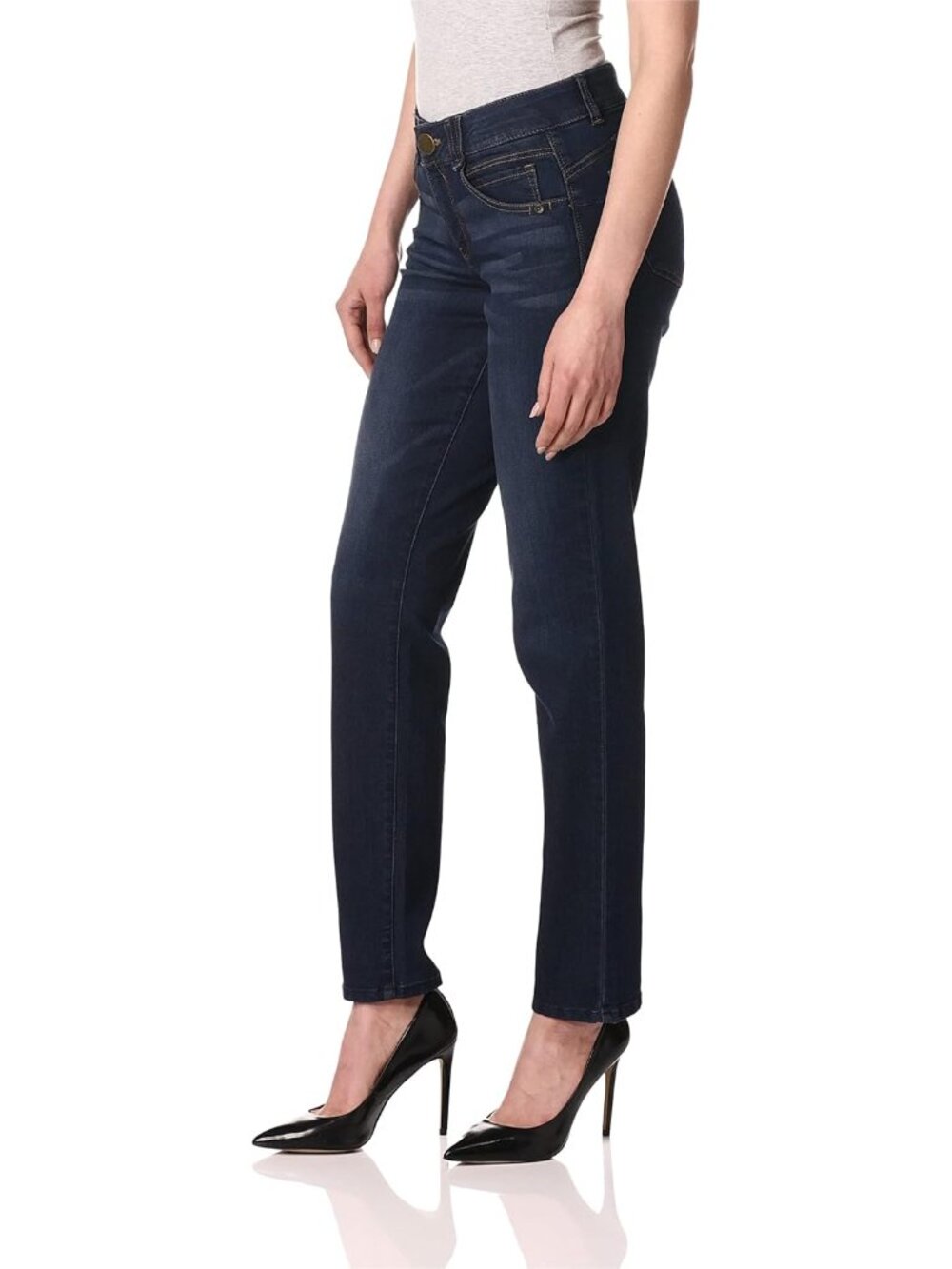 Womens Ab Solution Straight Leg Jean - Picture 2 of 3